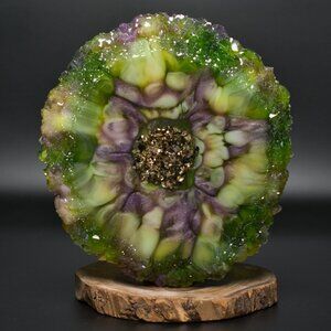 Spring Flowers Crystal Edge Vanity Tray | Perfume Tray | Candle Tray | Ring Tray